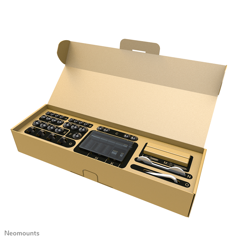 Neomounts WL35S-950BL19 Schwerlast-Wandhalterung 55-110" - neigbar - abschließbar - Quer- und Hochformat